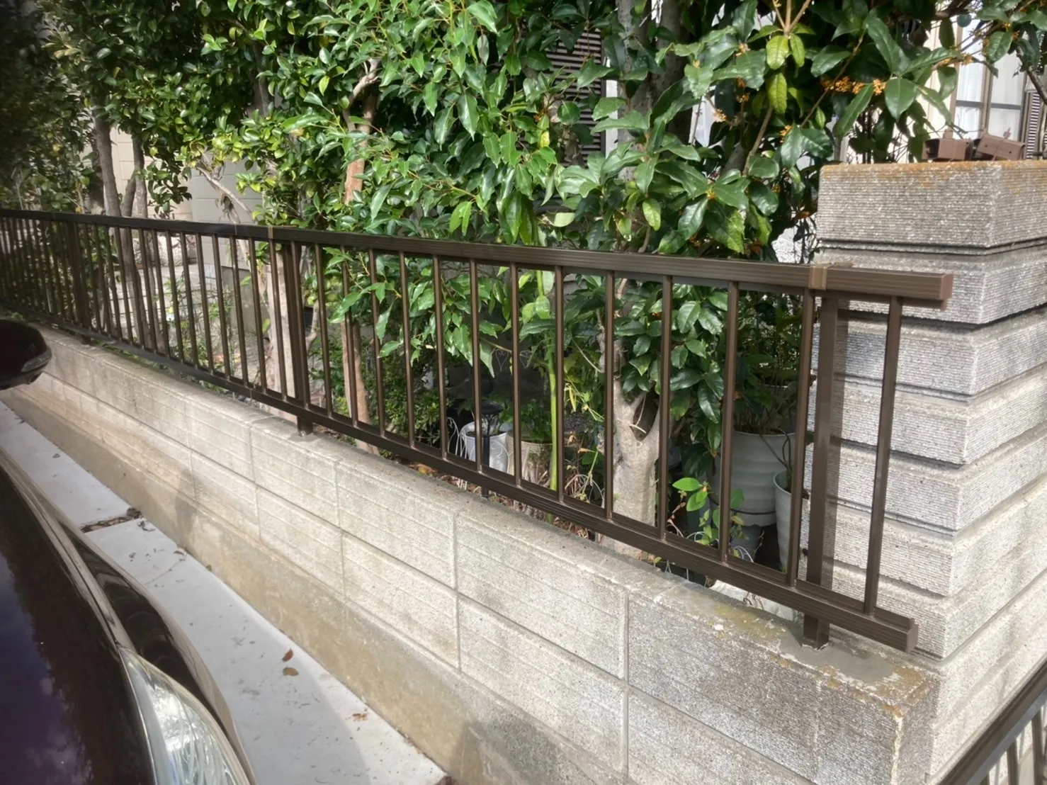 O様邸境界修繕工事