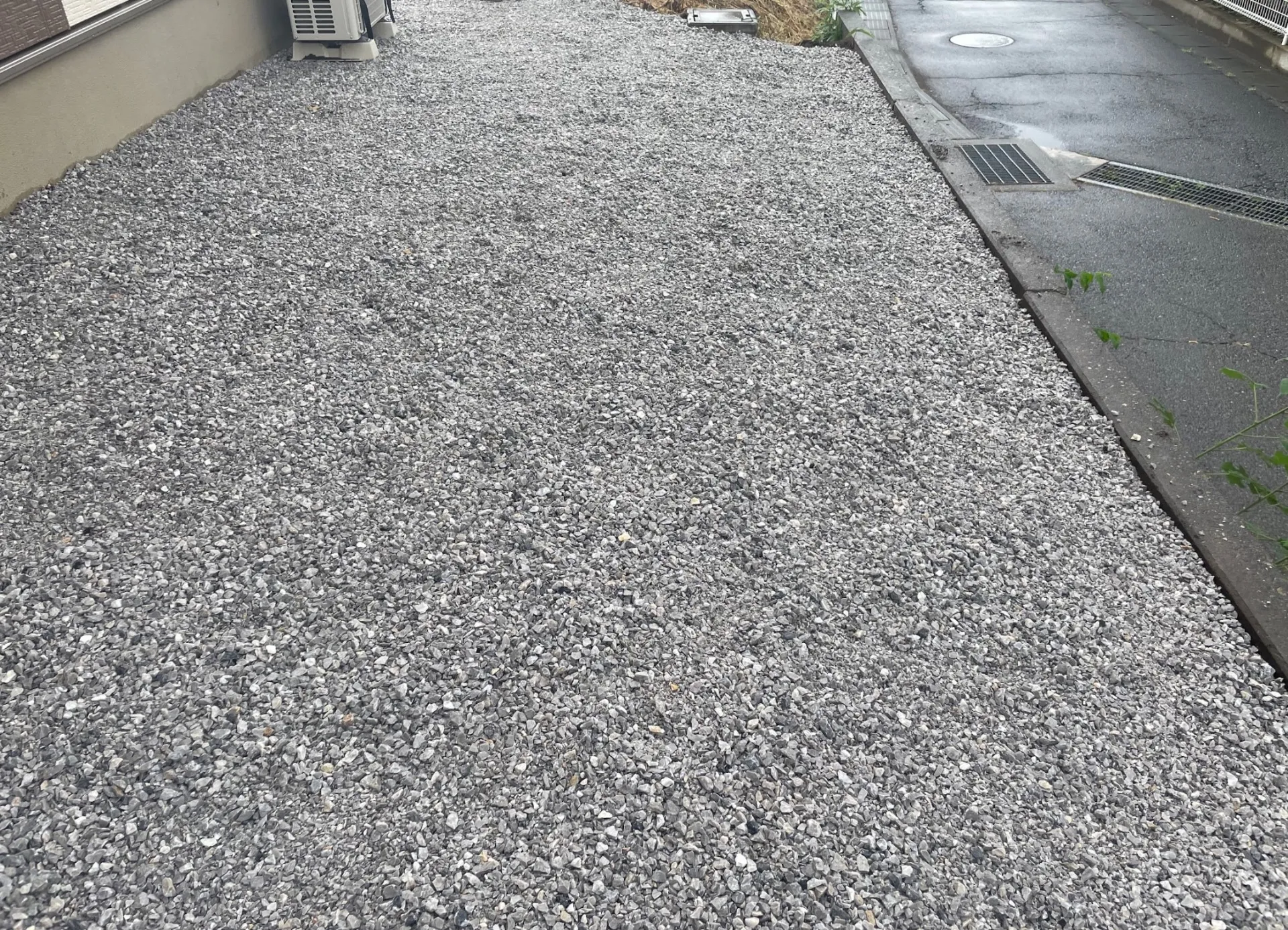 砂利敷き