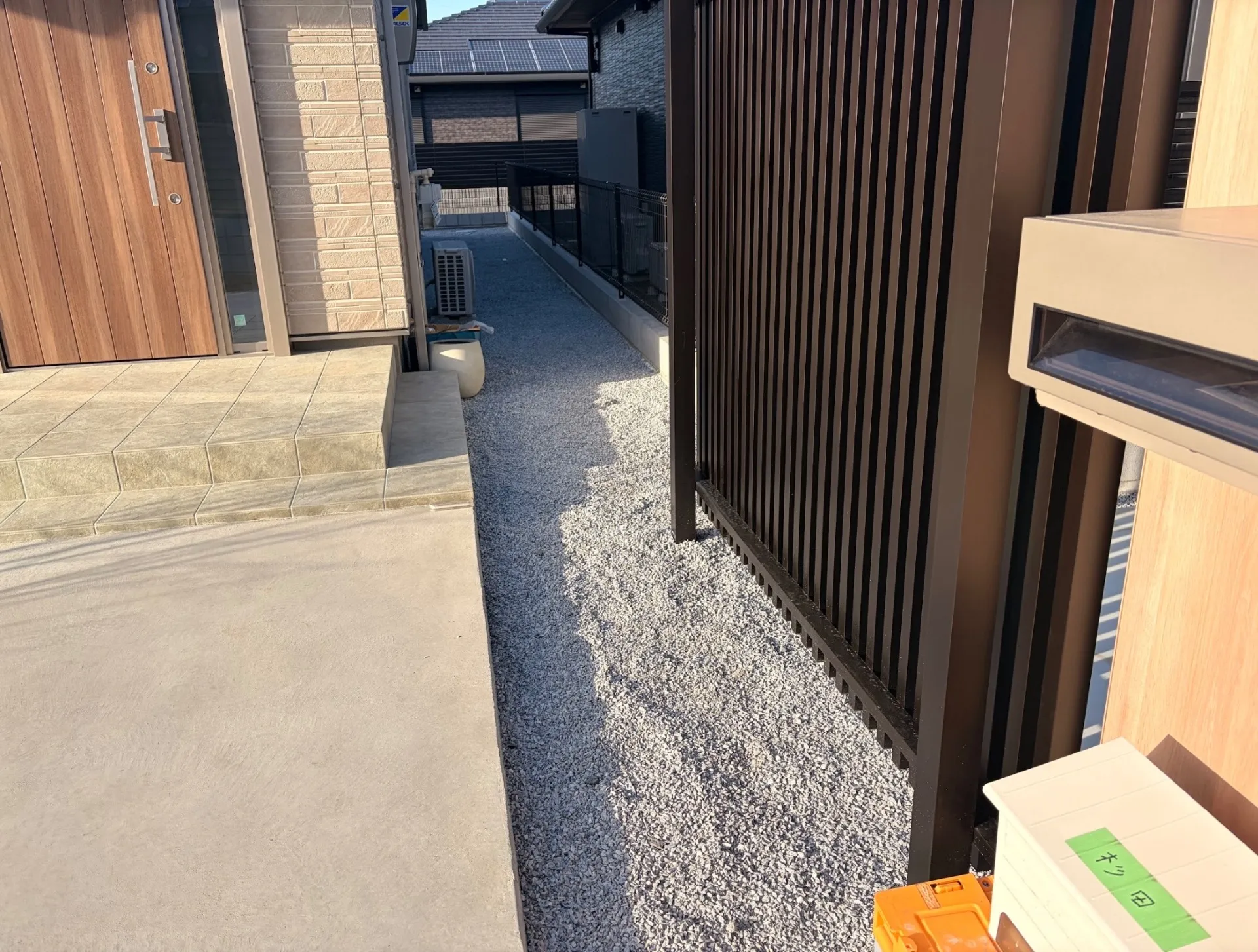 砂利敷き